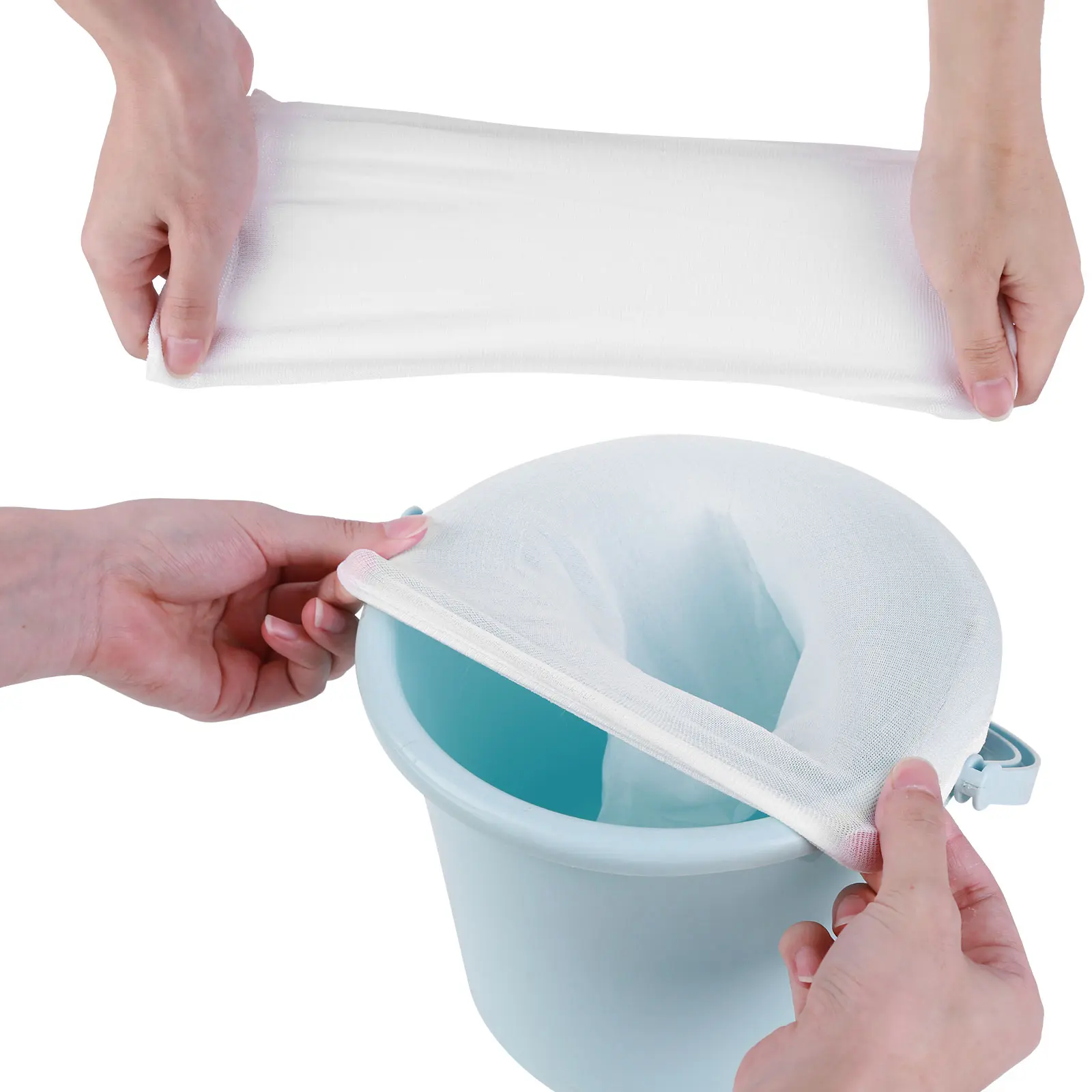 30-100PCS Pool Skimmer Socks Elastic Nylon Mesh Design Pond Debris Leaves Filters Basket Skimmers Swimming Pool Clean Accessory