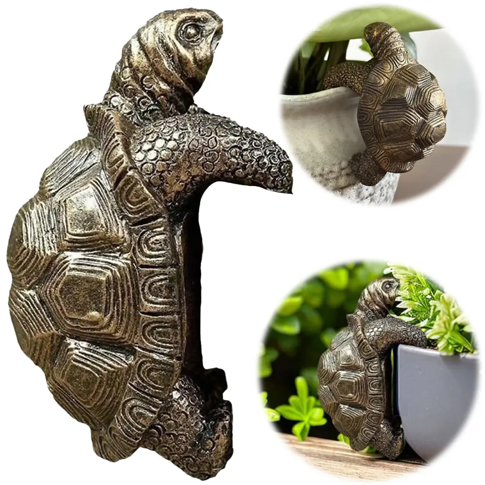 Flower Pot Hugger Hanging Animal Statue Decorative Animal Hanging Decoration Mini Animal Sculpture for Yard Ornaments