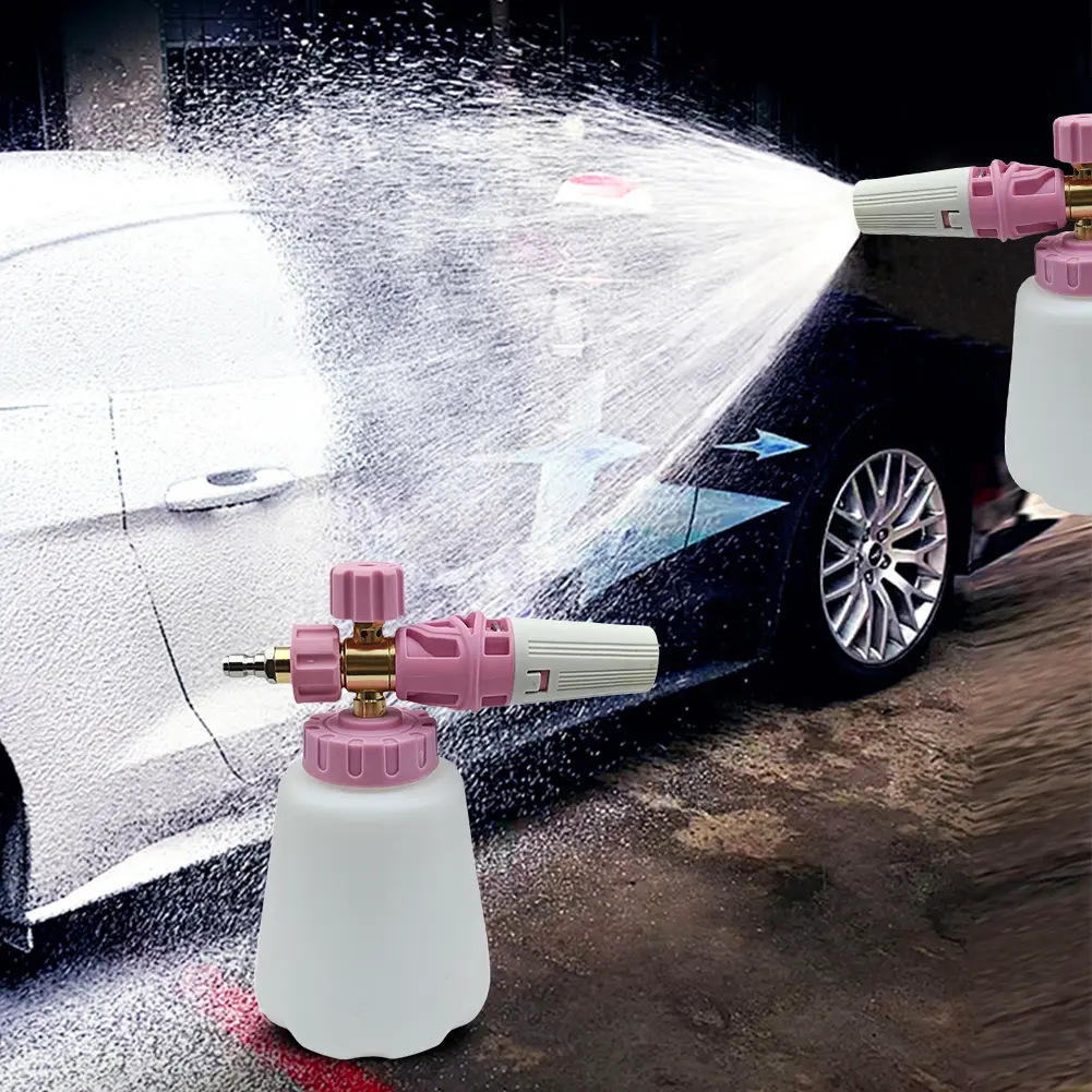 1L Pressure Washer Gun with 1/4 Inch Quick Connector High Pressure Snow Foam Lance Professional Snow Foam Lance for Car Wash