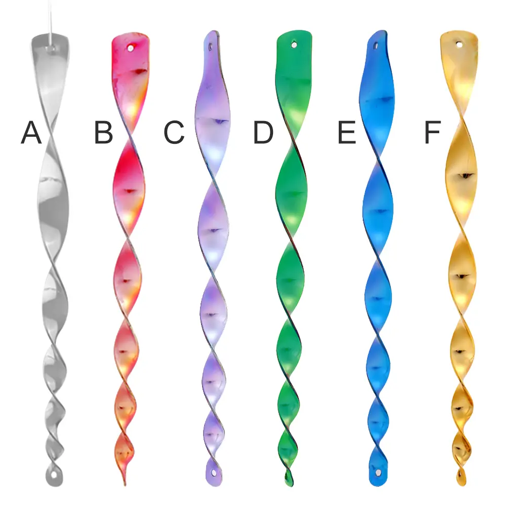 10pcs Bird Catcher Waterproof Reflective Bird Repelling Wind Chime Plastic Hanging Bird Repellent Wind Tur for Garden Decoration
