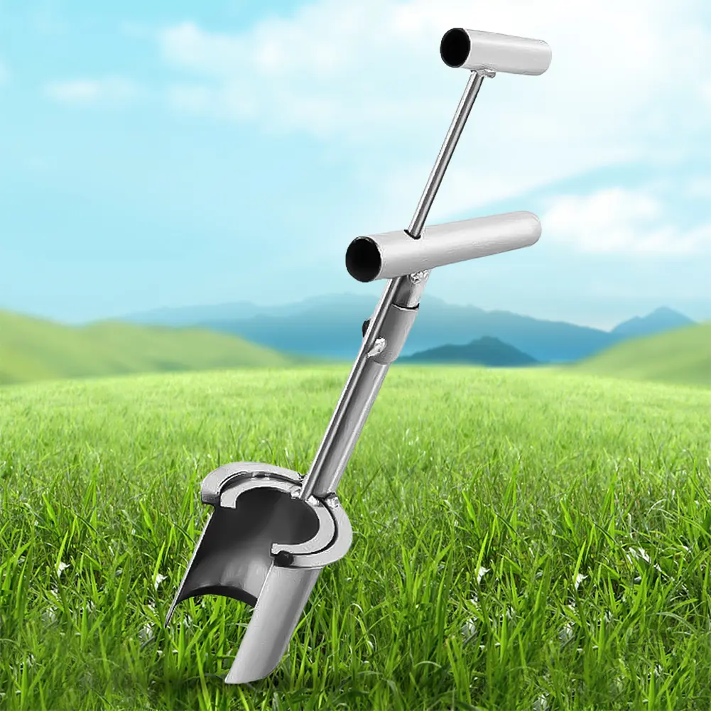 Plant And Fruit Tree Seedling Transplanter Stainless Steel Soil Sampler Digging Seedlings Artifact Planting In Greenhouse