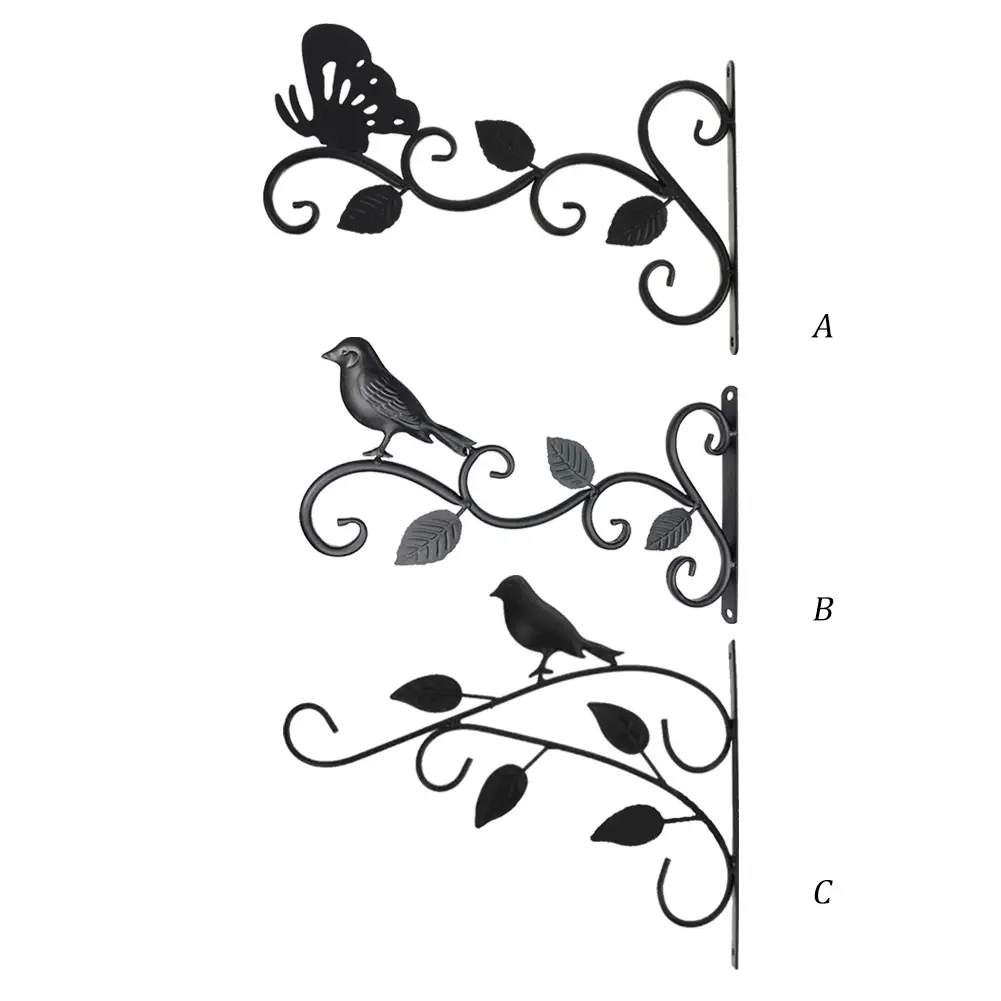 Hanging Plant Bracket Wall Mounted Metal Plant Hanger Plant Hanger Hooks for Hanging Planter Flower Pot Bird Feeder