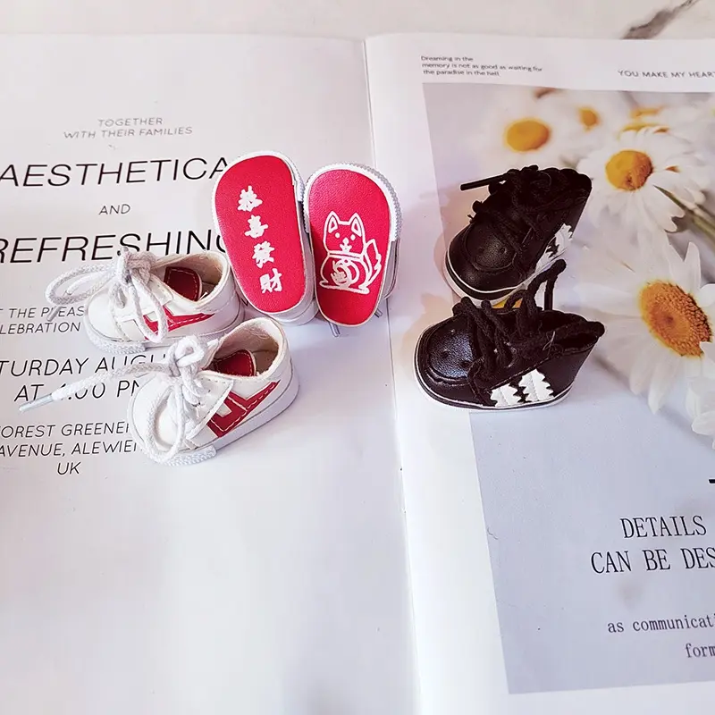 Mini Plush Doll Accessories for 20cm Korea Kpop EXO Idol Dolls Canvas Shoes Leather Shoes Glasses Camera Toy Fans Gift Collectio