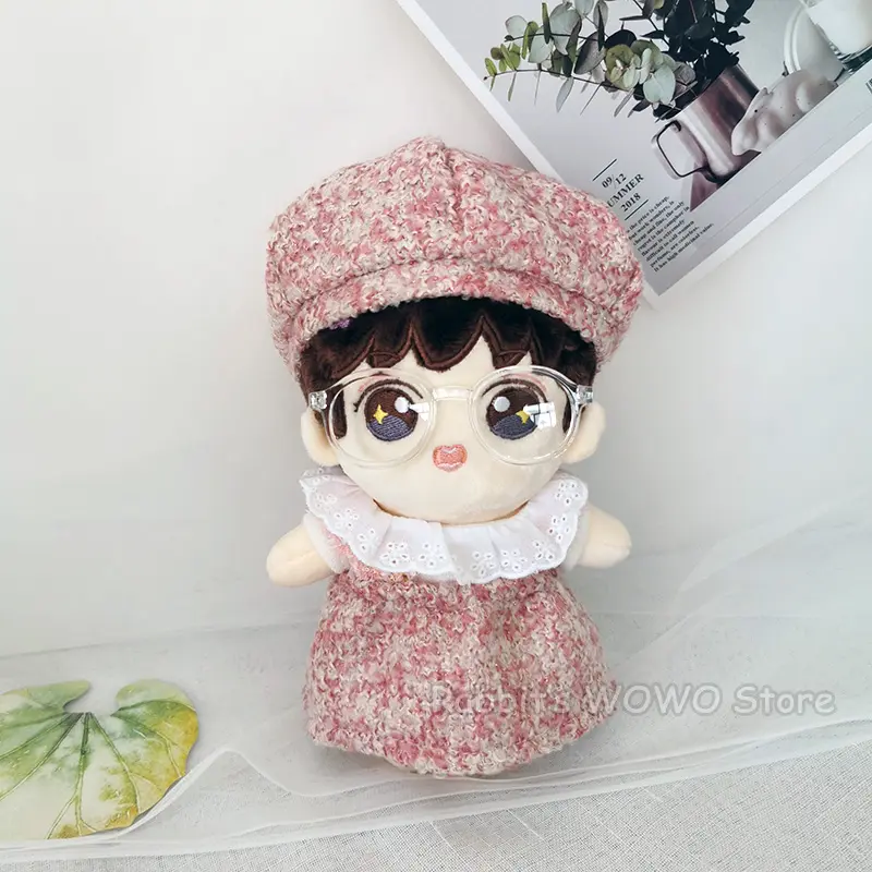 Mini Plush Doll Accessories for 20cm Korea Kpop EXO Idol Dolls Canvas Shoes Leather Shoes Glasses Camera Toy Fans Gift Collectio