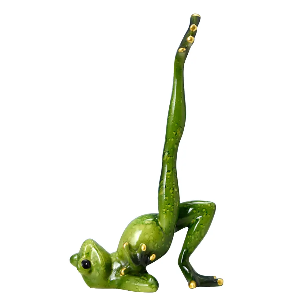 Yoga Frog Creative Statue Garden Supplies Resin Beautiful Statue Craft Handicraft Perfect Gifts for Garden Flowers Pot Plants