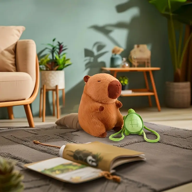 Capybara Plush Series, Summer Themed Capybara Plush Toy, Capibara Anime Fluffty Toy Stuffed SoftChristmas Thanksgiving Gift