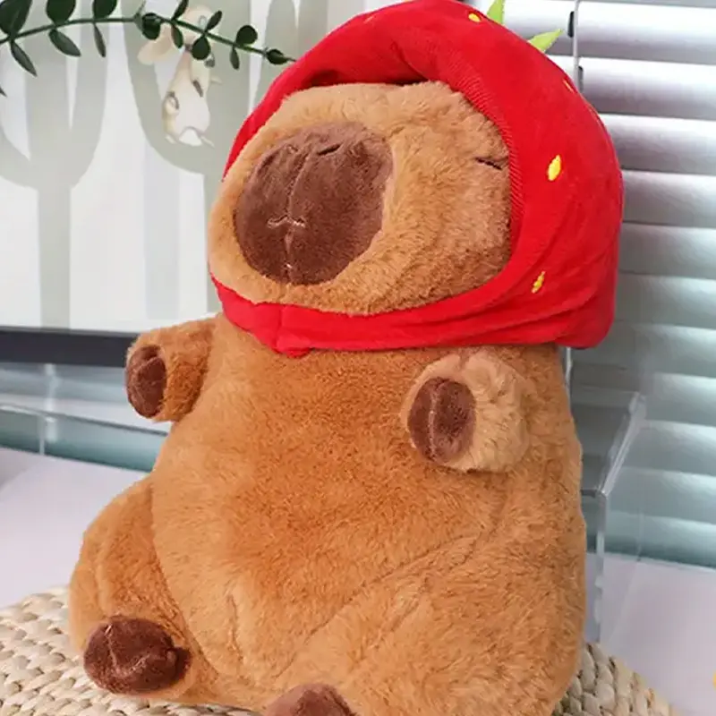 Capybara Plush Series, Summer Themed Capybara Plush Toy, Capibara Anime Fluffty Toy Stuffed SoftChristmas Thanksgiving Gift