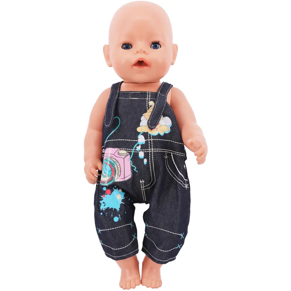 Clothes For Doll Baby Top Pant Overcoat Doll Accessoires 18Inch American&43Cm Reborn Baby Doll Pop Girl Toys Our Generation Gift
