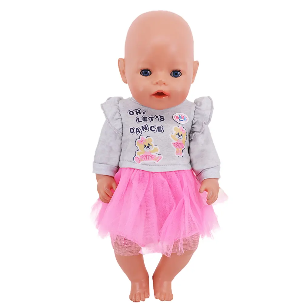 Clothes For Doll Baby Top Pant Overcoat Doll Accessoires 18Inch American&43Cm Reborn Baby Doll Pop Girl Toys Our Generation Gift