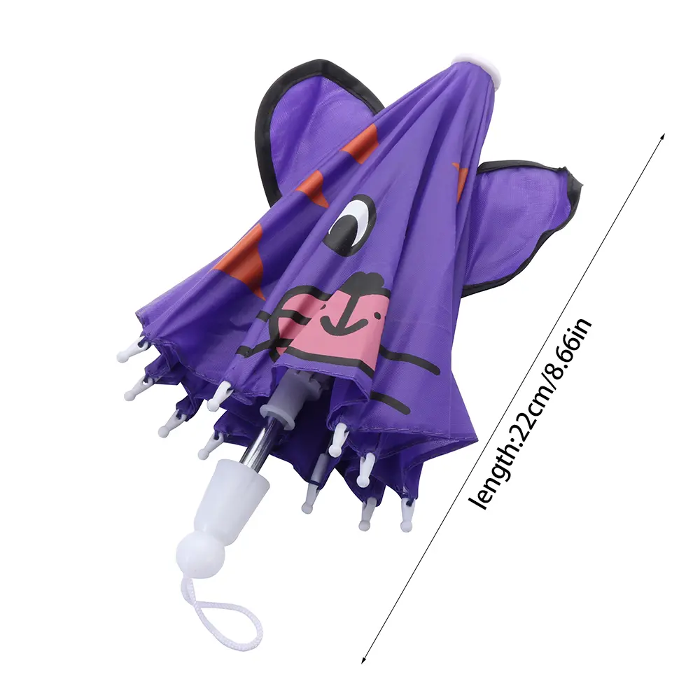 1PC Cute Cartoon Mini Doll Umbrella Rain Gear For 18 Inch & 43cm Baby Doll Decoration Accessories Children's Umbrella Toys Gifts