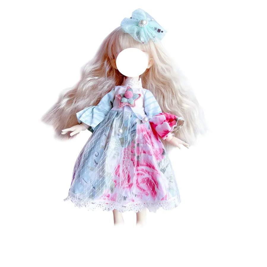 Cute Dress Jk Uniform Clothes for 30 cm 1/6 Bjd Byte Doll DIY Dress Up Clothing  Skirt Fashion Casual Suit Socks Toy Accessories