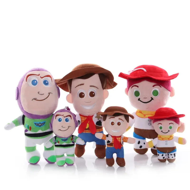 15-25cm Disney Pixar Toy Story 4 Stuffed Plush Toys Woody Forky Bunny Alien Buzz Lightyear Mr Potato Model Doll Boys Girls Gift