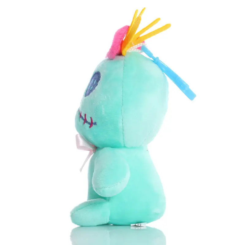 15/22cm Disney Scrump Plush Toys Pendant Cartoon Lilo and Stitch Plush Toys Soft Stuffed Kawaii Green Doll Xmas Gift For Kids