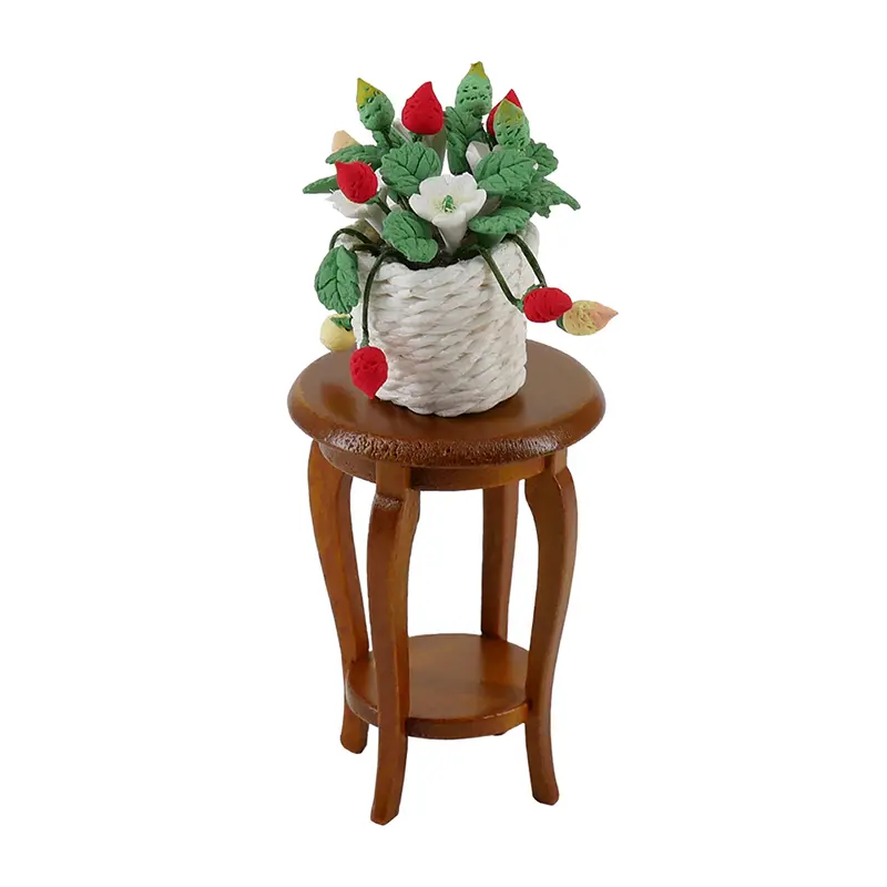 1Pcs 1/12 Simulation Wooden Stool Living Room Toy Doll House Accessories Mini Dollhouse Furniture Miniature Kids Toy