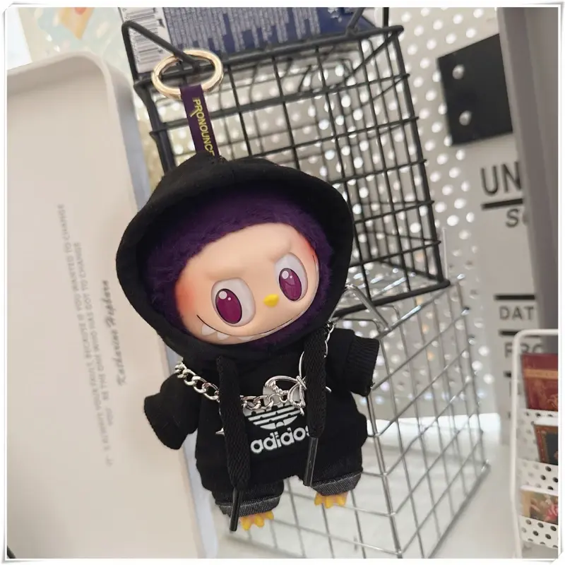 new15/17cm Labubu V1 V2 Doll Clothing Fashion Hoodie and Pants Set Korean Idol Trendy DIY Doll Clothing Accessories Toy Gift adi