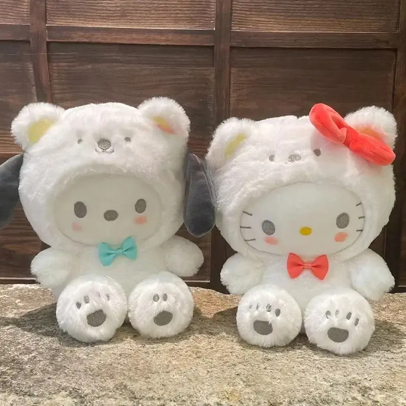 Hello Kitty Plush Doll Cute Plush Toys Cos Bear Kuromi Cinnamonroll Pochacco Toys Children Birthday Christmas Gift