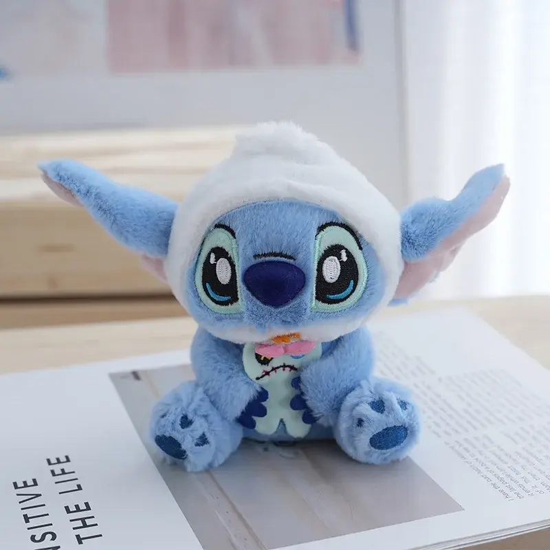 Disney Stitch Keychain Plush Toy Backpack Pendant Home Decoration Girls Toy Soft Stuffed Doll Boys Birthday Gifts