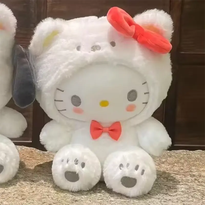 Hello Kitty Plush Doll Cute Plush Toys Cos Bear Kuromi Cinnamonroll Pochacco Toys Children Birthday Christmas Gift