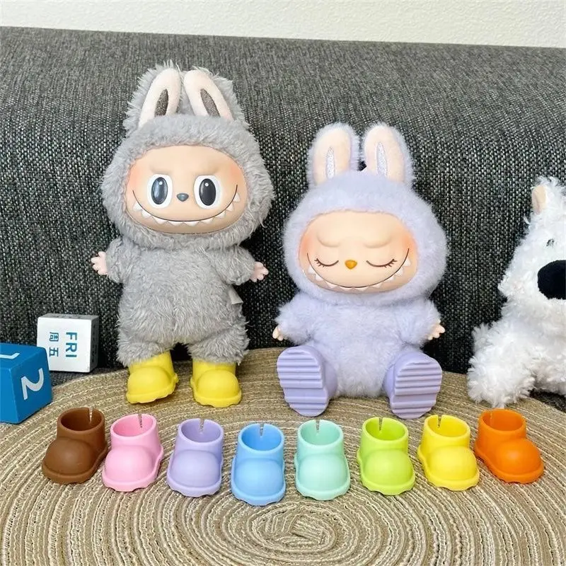 17cm Labubu Doll Shoes V1 V2 Labubu Dolls Boots Accessories Toys Casual Sports Rain Shoes Dolls DIY Doll Toy