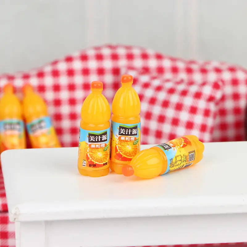 5pcs 1:12 Dollhouse Miniature Fruit Drinks Model Kitchen Food Accessories Toys