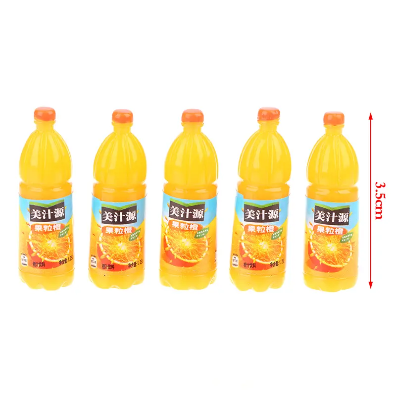 5pcs 1:12 Dollhouse Miniature Fruit Drinks Model Kitchen Food Accessories Toys