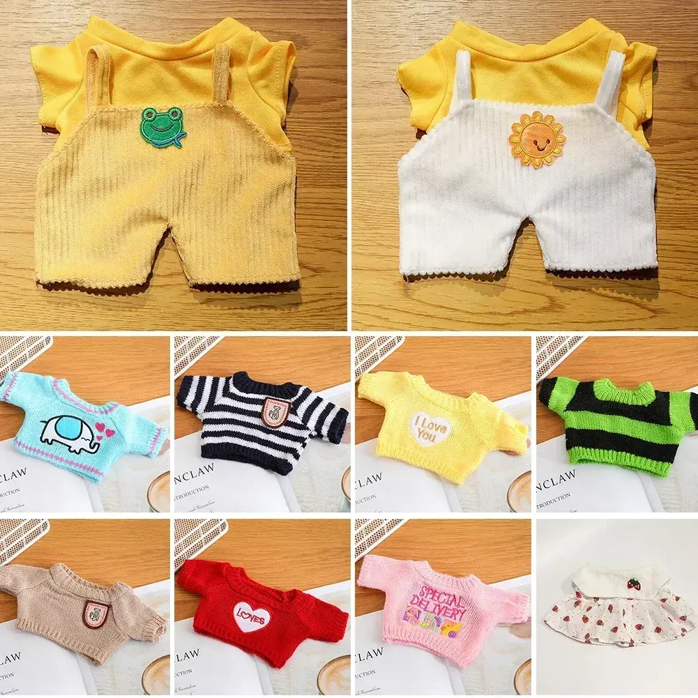 For 30cm Cafe LaLafanfan Duck Clothes Sweater Cartoon Stuffed Soft Duck Doll Toys Birthday Gift for Kids DIY no doll