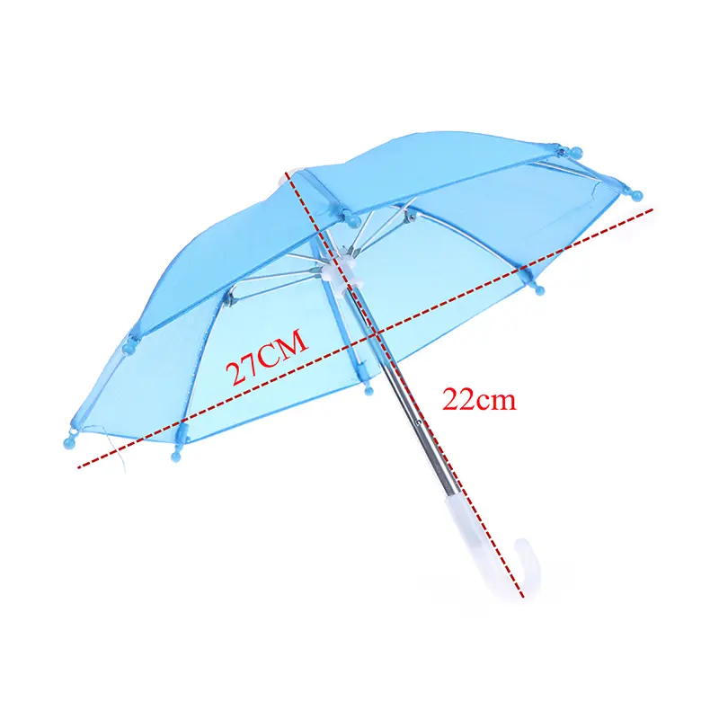1Pc Baby Doll Rain Gear Toy Umbrella Mini Umbrella Doll Accessories Children Multicolor Toy Clothing Decoration