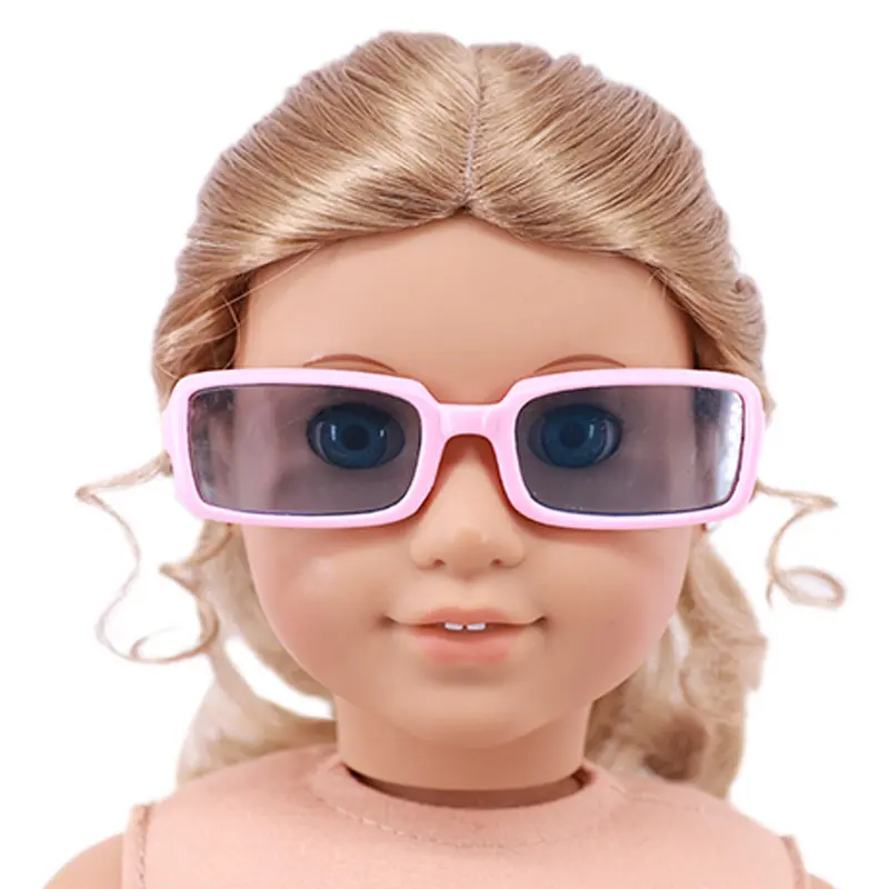 Doll Clothes Glasses 10 Colors Doll Accessories Fit 18 Inch American Doll Gift&43Cm Born Doll Baby For Our Generation Girl's Toy