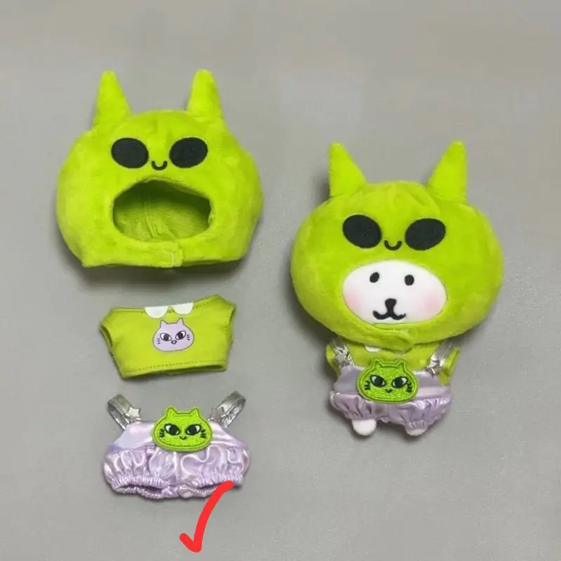 Adorable 10cm Cotton Doll 13cm Self-Deprecating Bear "Alien Cat" Costume Set Cute Toy Doll Clothing Accessories Gift