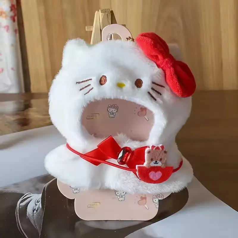 Labubu Sanrio Hello Kitty Clothes Cape Skirt Suit Sitting Party The Monsters Vinyl Labubu Outfit Clothing Hat Accessory Gift Toy