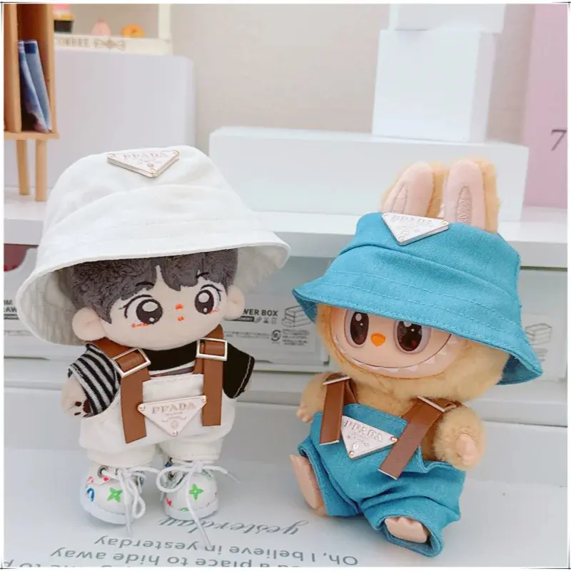 For 17cm Labubus Mini Doll Clothes Outfit Hat Clothes Shoes Labubu II Doll Accessories Cultivate Sitting Party Game Toys