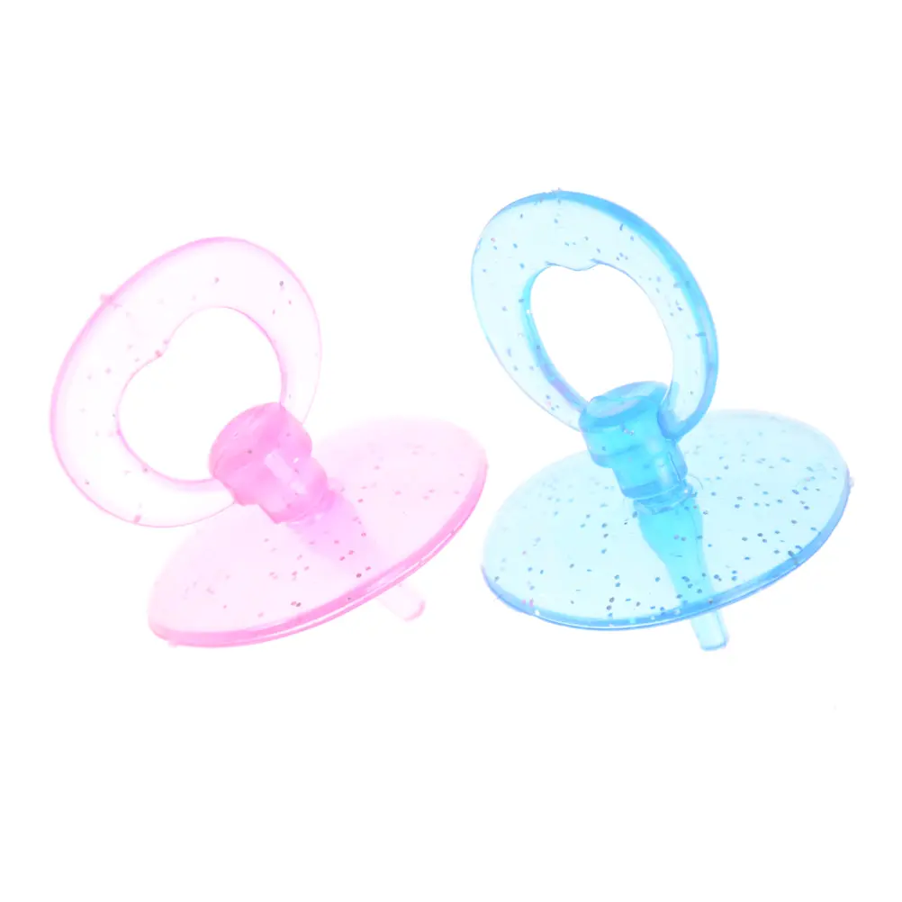 2pcs/pair Baby Dolls Pacifier For Girls Feeding Nursery Room Dollhouse Accs Girl Toy Gift Random Color