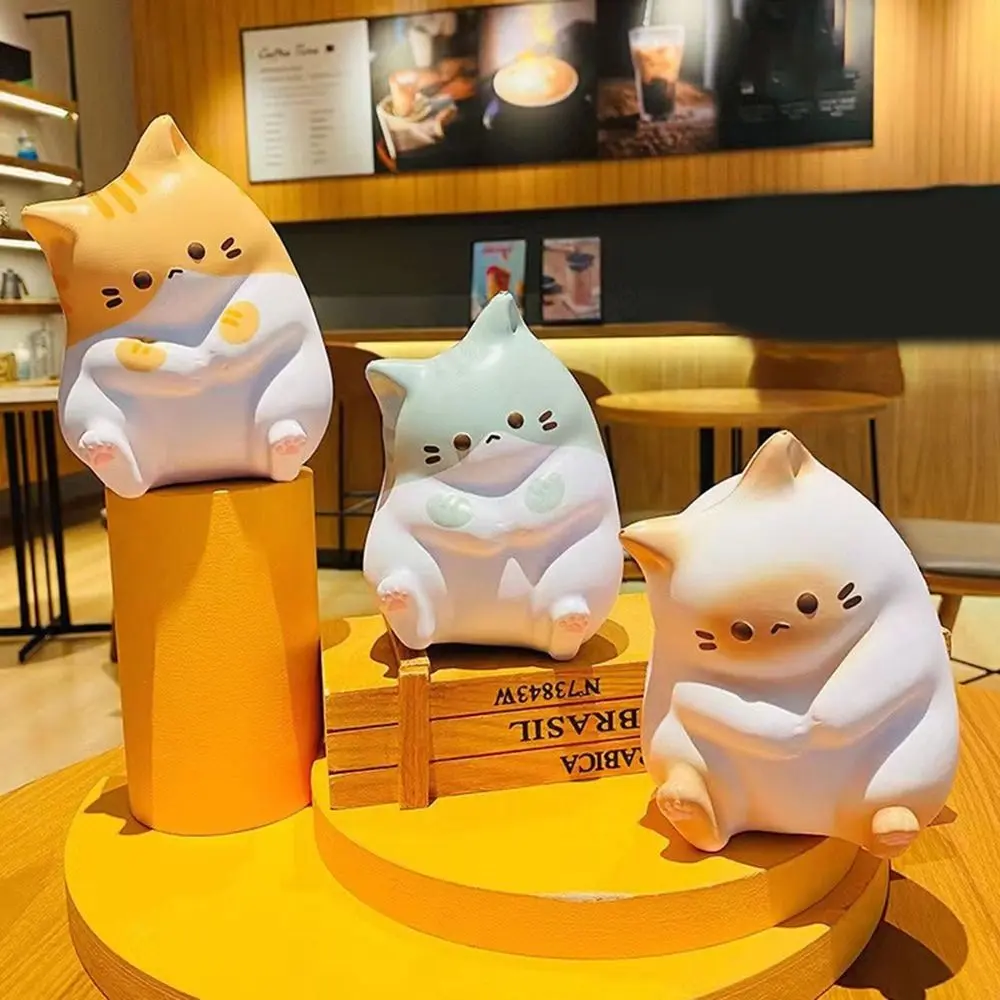 Fashion Cartoon Cat Squeeze Toys Plushie Stress Release Decompression Doll Slow Rebound Cute Release Anxiety Toy