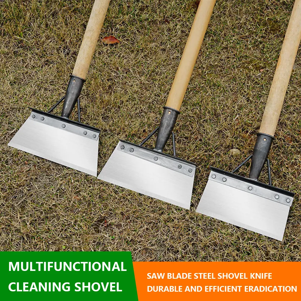 Multifunctional Weeding Planting Shovel Sharp Edge Farm Planting Weeding Tool Saw Blade Steel Blade for Garden Weeds and Moss