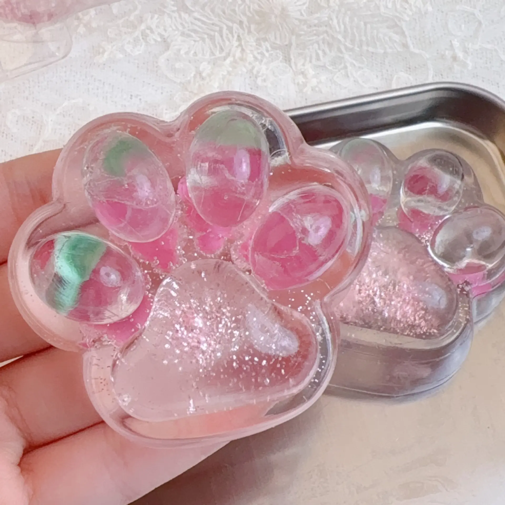 Relief Toy Soft Rubber Massage Cat Paw Table Texture Maltose Anti-Pressure Hands And Feet Massage To Relieve Anxiety Gift