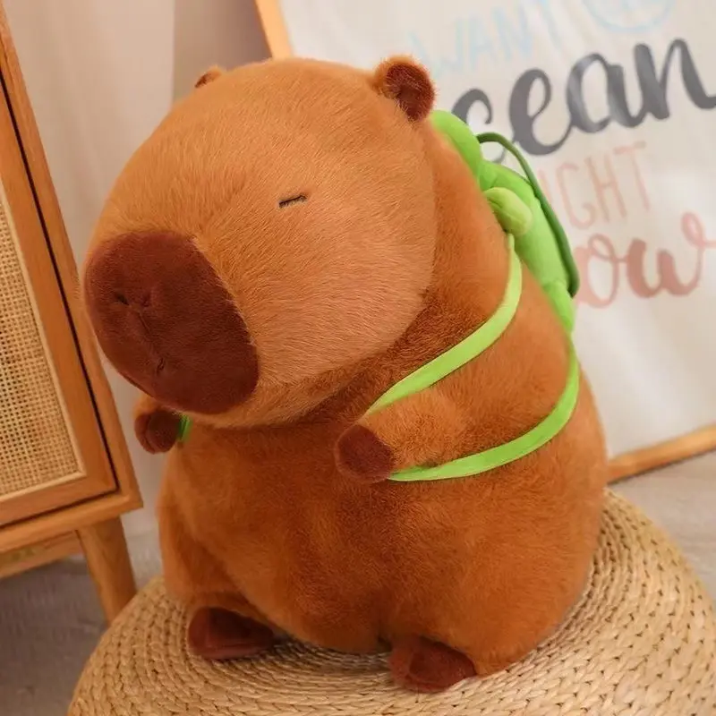 35cm Capybara Plush Simulation Capibara Anime Fluffty Toy Cute Doll Stuffed Animals Soft Doll Plush Christmas Thanksgiving Gift