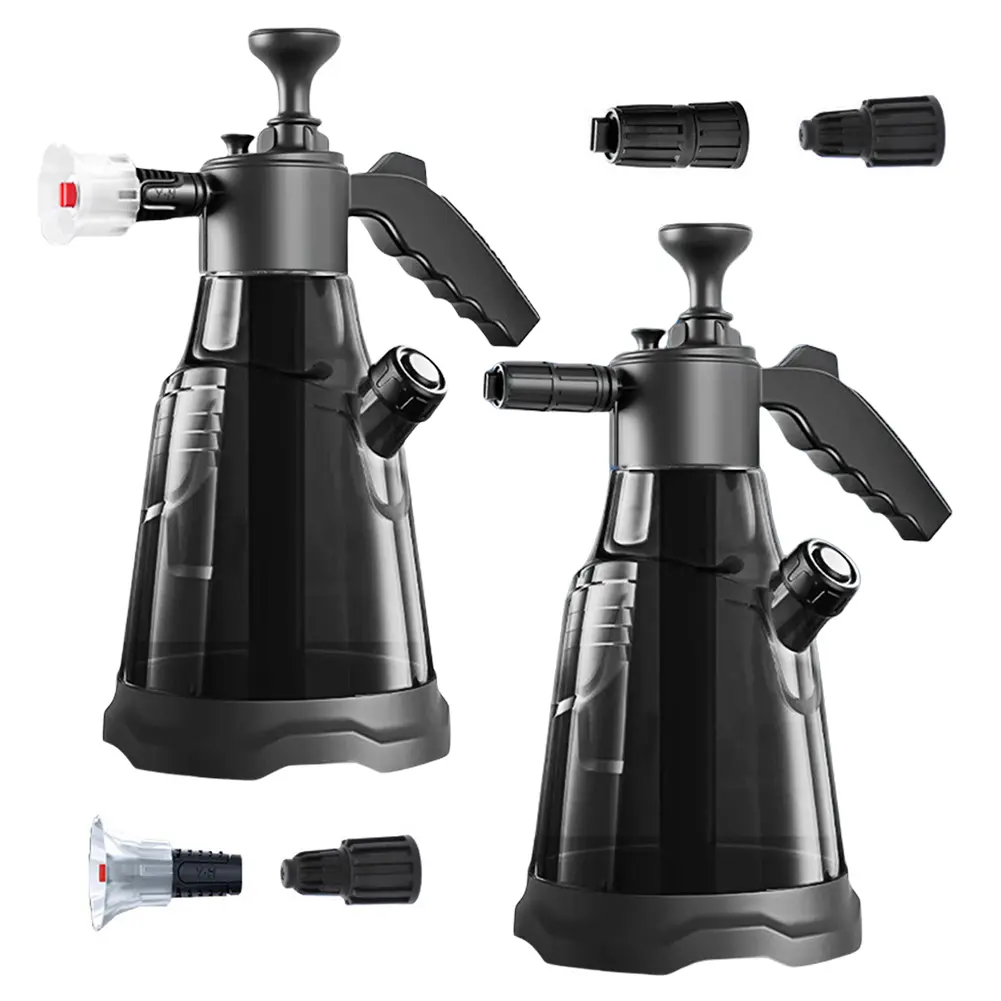 2.3L Hand Pump Foam Sprayer Car Washing Hand-held Foam Spray Bottle Pneumatic Car Foam Sprayer Car Detailing Cleaning Tool