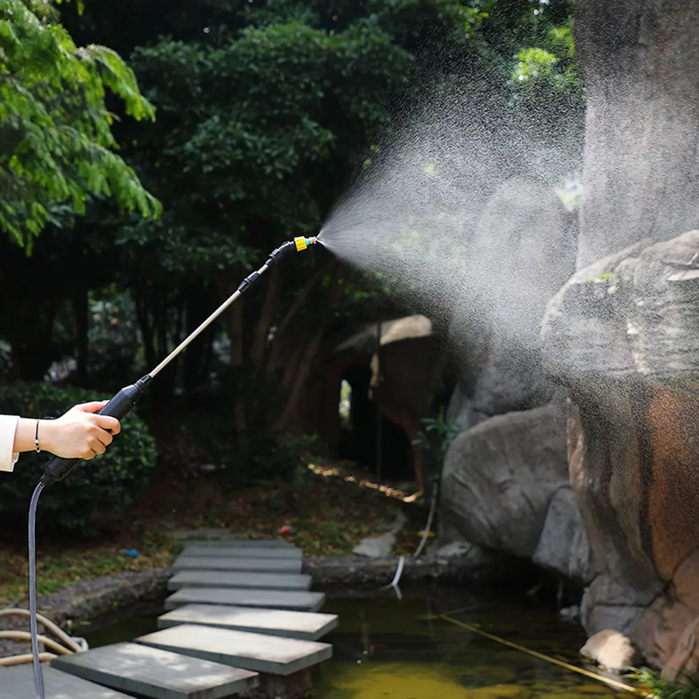 Automatic Plant Sprinkler with Water Pipe Agricultural Sprayer Gun USB Charging Plant Irrigation Gun Garden Irrigation Tool