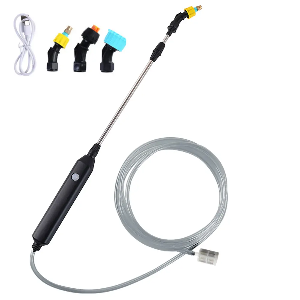 Automatic Plant Sprinkler with Water Pipe Agricultural Sprayer Gun USB Charging Plant Irrigation Gun Garden Irrigation Tool