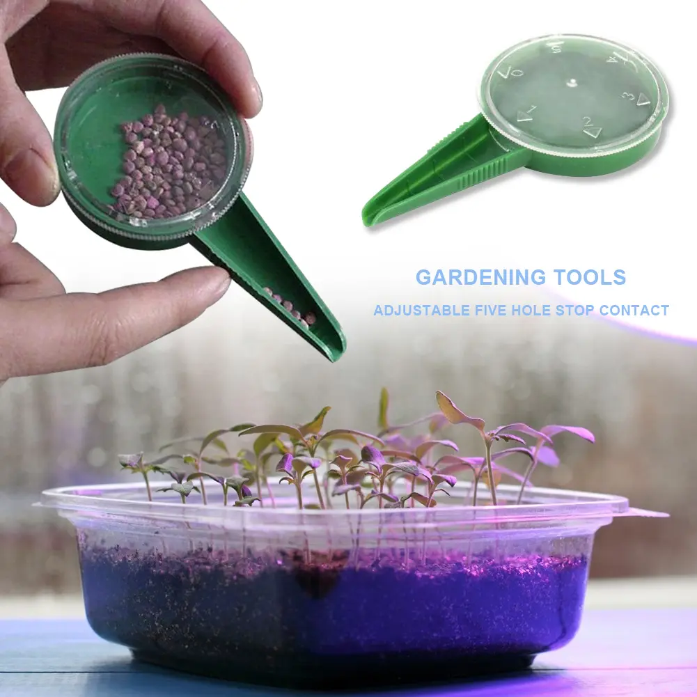 8-30Pc 5File Adjustable Plant Seed Sower Planter Hand Held Flower Grass Plant Seeder Garden Multifunction Seeding Dispenser Tool