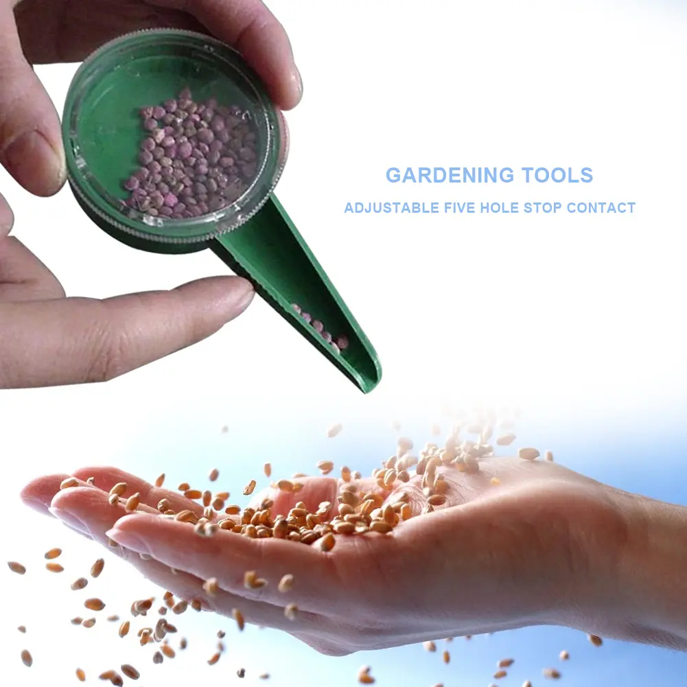 8-30Pc 5File Adjustable Plant Seed Sower Planter Hand Held Flower Grass Plant Seeder Garden Multifunction Seeding Dispenser Tool
