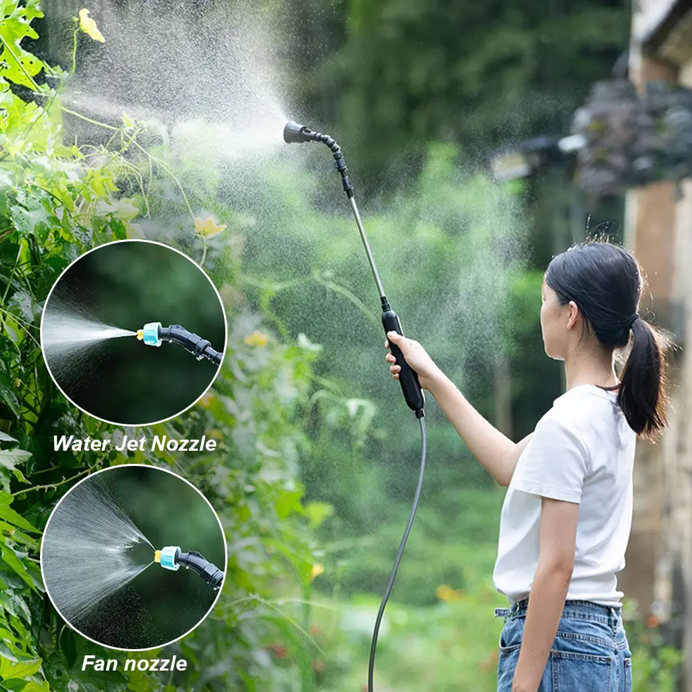 5L Agricultural Electric Sprayer USB Charging Plant Mister Sprayer 1800mAh/2400mAh Handheld Plant Sprinkler Garden Watering Tool