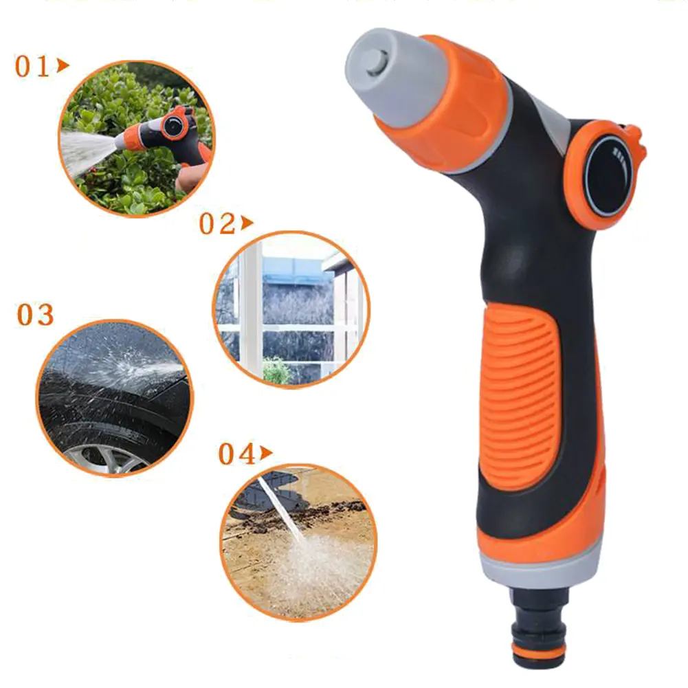 High Pressure Water Gun 10 Modes Garden Sprinkler Garden Spray Irrigation Watering Nozzle for Heavy Duty Washing Garden Watering