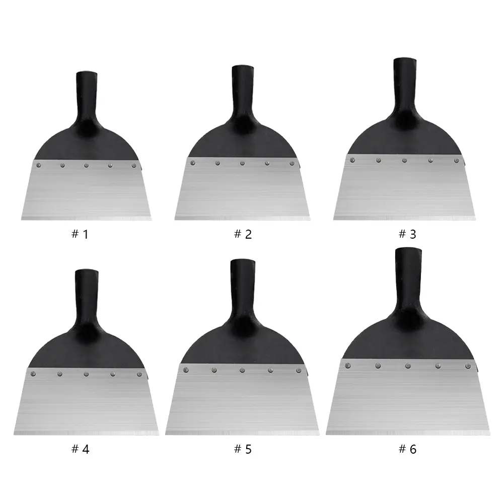 Steel Flat Shovel Multi-Functional Garden Scraper Shovel Rust Resistant Farm Weeding Planting Shovel for Digging in Garden Beds