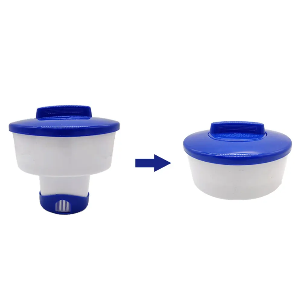 Pool Chlorine Dispenser Adjustable Hot Tub Chlorine Floater Pool Tablet Holder Large Capacity Chlorine Pool Cleaning Supplies