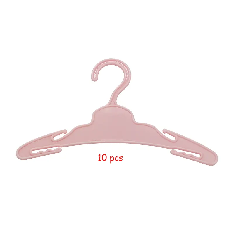 10pcs/lot 18 Inches American Doll Clothes Multicolor Hangers For 43 Cm Baby New Born Dolls For Our Generation Toys Accessories