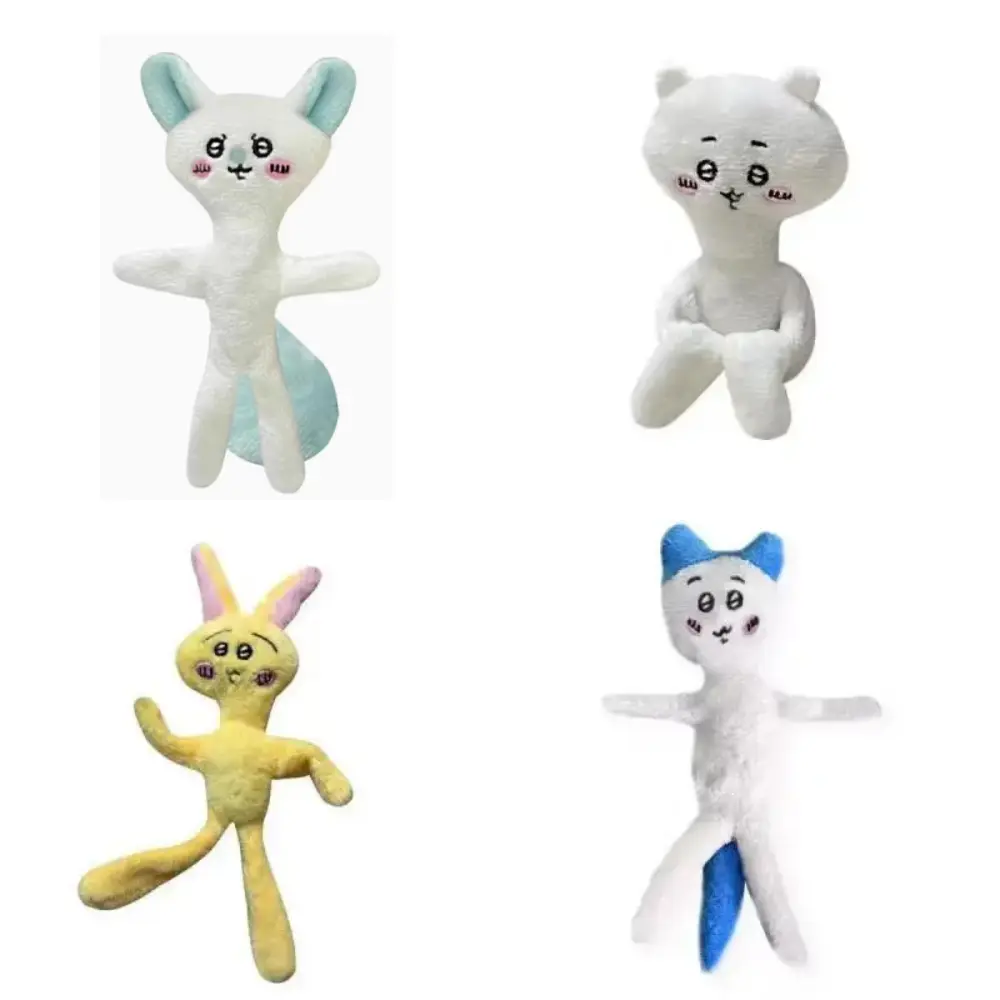 Anime Chiikawa Plush Doll Pendant Body Wire Skeleton Fully Articulated Wacky Dolls Cute Hachiware Usagi keyring Ornament Toys