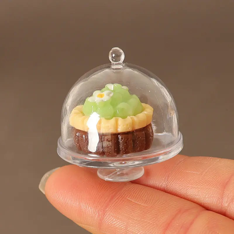 1/12 Dollhouse Simulation Coffee Cake Dessert Set Mini Kitchen Tray Tableware Accessories For Dolls House Decoration Kids Toys