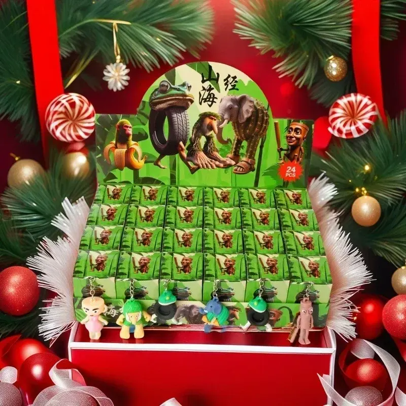 *a24PCS Italian Brainrot Blind Box Toy Tungtungtung Sahur Tralarero Tralala Bombardinocrocodilo Figures Key Chain Birthday Gift