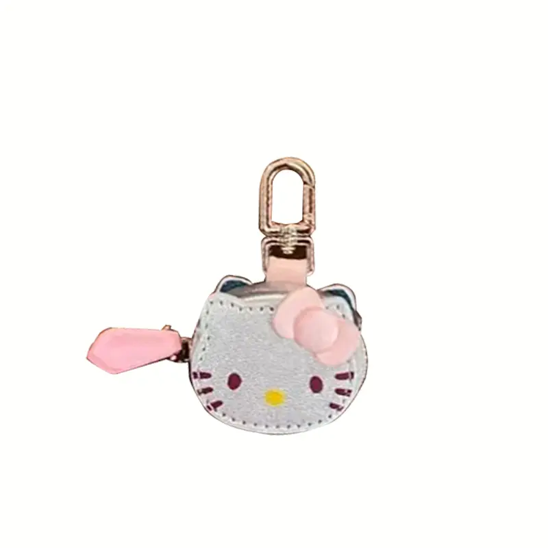 Hello Kitty mini decorative pendant small storage bag exquisite keychain, can be used to store headphones, access cards, coins